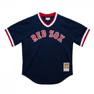 Authentic Jerseys Mitchell & Ness Carl Yastrzemski Boston Red Sox 1989 BP Jersey Hombre | 6852RGLMV