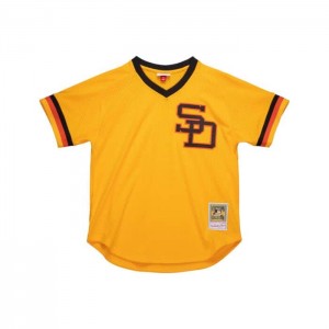 Authentic Jerseys Mitchell & Ness Dave Winfield San Diego Padres 1980 BP Jersey Hombre | 8753JPIRE
