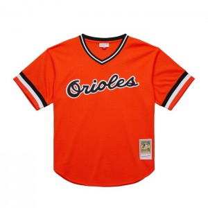 Authentic Jerseys Mitchell & Ness Eddie Murray Baltimore Orioles Orange 1988 Jersey Hombre | 8916VDFMR