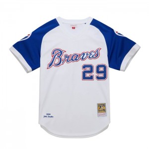 Authentic Jerseys Mitchell & Ness John Smoltz Atlanta Braves Alternate 2004 Jersey Hombre | 6819GXKEJ