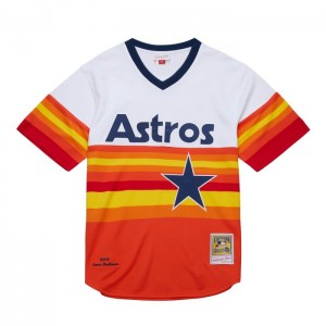 Authentic Jerseys Mitchell & Ness Lance Berkman Houston Astros Alternate 2004 Jersey Hombre | 0365UKYIA