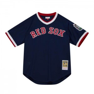 Authentic Jerseys Mitchell & Ness Nomar Garciaparra Boston Red Sox 1999 BP Jersey Hombre | 6014RUJEP