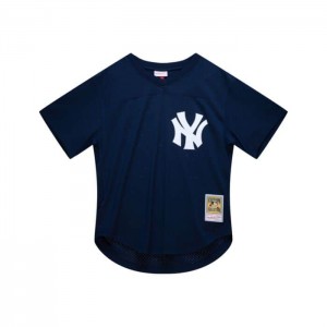 Authentic Jerseys Mitchell & Ness Rickey Henderson New York Yankees 1986 BP Jersey Hombre | 0529ETQKJ