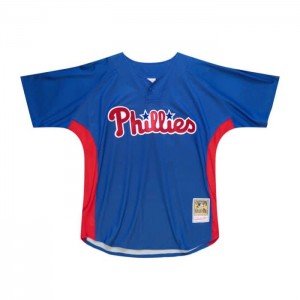 Authentic Jerseys Mitchell & Ness Roy Halladay Philadelphia Phillies 2010 BP Jersey Hombre | 0629NMDJO