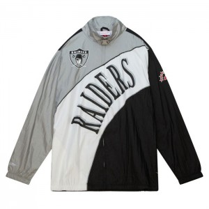 Chamarras Mitchell & Ness Arched Retro Forro Windbreaker Oakland Raiders Hombre | 2347UNMAT