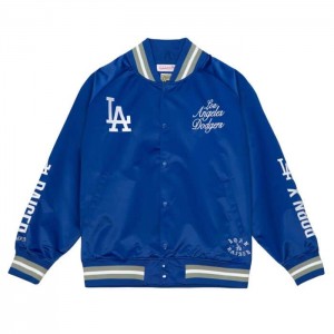 Chamarras Mitchell & Ness BXR Pueblo Satin Los Angeles Dodgers Hombre | 0519NQHGF
