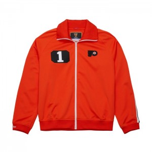 Chamarras Mitchell & Ness Bernie Parent Philadelphia Flyers 1974 Warm Up Hombre | 3759ZMTDA