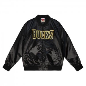 Chamarras Mitchell & Ness Big Face 4.0 Satin Milwaukee Bucks Hombre | 7892FQAOI