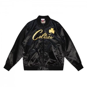 Chamarras Mitchell & Ness Big Face 4.0 Satin Boston Celtics Hombre | 0925TVZXJ