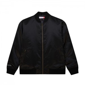 Chamarras Mitchell & Ness Blank Satin Bomber Hombre | 3176GWKME