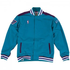 Chamarras Mitchell & Ness Charlotte Hornets 1996-97 Warm Up Hombre | 8396AFGVT