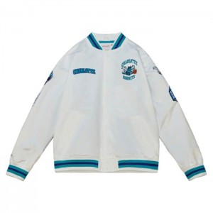 Chamarras Mitchell & Ness City Colección Ligeros Satin Charlotte Hornets Hombre | 9527KILXJ