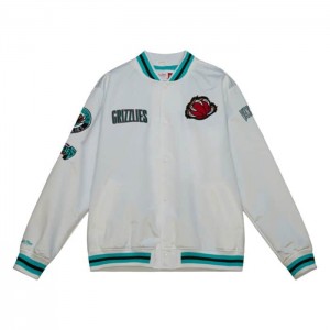 Chamarras Mitchell & Ness City Colección Ligeros Satin Vancouver Grizzlies Hombre | 9184NTXRV