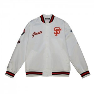 Chamarras Mitchell & Ness City Colección Ligeros Satin San Francisco Giants Hombre | 1920ZVYJH