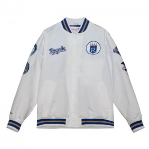 Chamarras Mitchell & Ness City Colección Ligeros Satin Kansas City Royals Hombre | 8527TUWCJ