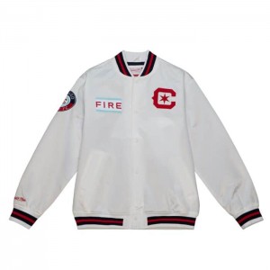 Chamarras Mitchell & Ness City Colección Ligeros Satin Chicago Fire Hombre | 4693HQFEJ