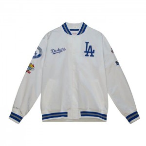 Chamarras Mitchell & Ness City Colección Ligeros Satin Los Angeles Dodgers Hombre | 1034BKIZN