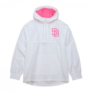 Chamarras Mitchell & Ness City Connect Ligeros Anorak Current Logo San Diego Padres Hombre | 4860LBFWJ