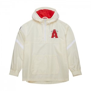 Chamarras Mitchell & Ness City Connect Ligeros Anorak Current Logo Los Angeles Angels Hombre | 3624ICLXD
