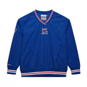Chamarras Mitchell & Ness Classic Nylon Pullover Vintage Logo Denver Nuggets Hombre | 4672WHFKJ