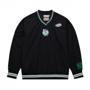 Chamarras Mitchell & Ness Classic Nylon Pullover Vintage Logo Boston Celtics Hombre | 4291YVKDE
