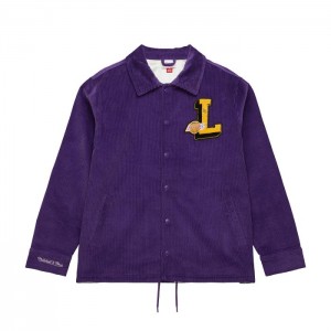 Chamarras Mitchell & Ness Coaches Los Angeles Lakers Hombre | 9237WXQON