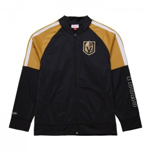 Chamarras Mitchell & Ness Color Blocked Pista Current Logo Vegas Golden Knights Hombre | 8145STPXG