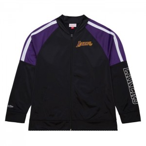 Chamarras Mitchell & Ness Color Blocked Pista Vintage Logo Los Angeles Lakers Hombre | 0276NZHSE