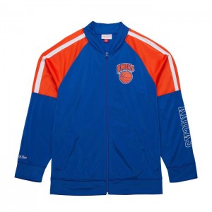 Chamarras Mitchell & Ness Color Blocked Pista Vintage Logo New York Knicks Hombre | 2185GKYEI