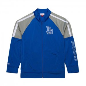 Chamarras Mitchell & Ness Color Blocked Pista Vintage Logo Los Angeles Dodgers Hombre | 2410NDZRL