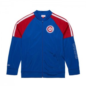 Chamarras Mitchell & Ness Color Blocked Pista Vintage Logo Chicago Cubs Hombre | 4061VWUFS