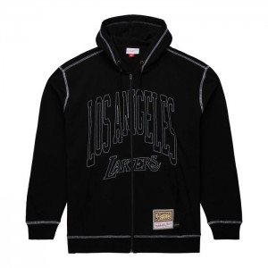 Chamarras Mitchell & Ness Contrast 2K Zip Up Fleece Los Angeles Lakers Hombre | 8504JYWRO