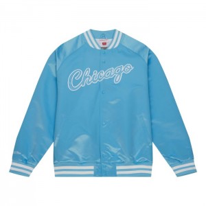 Chamarras Mitchell & Ness Double Clutch Ligeros Satin Chicago Bulls Hombre | 2190FJVZW