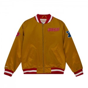 Chamarras Mitchell & Ness FTTB Heavywieght Satin San Francisco 49ers Hombre | 8679NXVKJ
