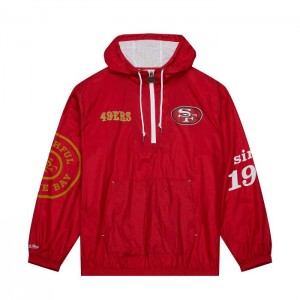 Chamarras Mitchell & Ness FTTB Team OG Anorak Windbreaker San Francisco 49ers Hombre | 1607UJXQV