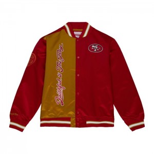 Chamarras Mitchell & Ness FTTB Team OG LW Satin San Francisco 49ers Hombre | 6814BRGKY