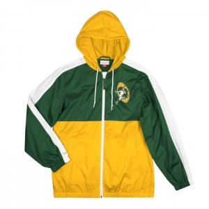 Chamarras Mitchell & Ness Gameday Ligeros Windbreaker Green Bay Packers Hombre | 6793OMRBW