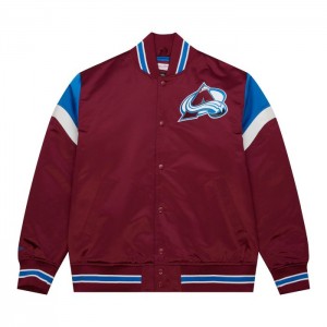 Chamarras Mitchell & Ness Heavyweight Satin Colorado Avalanche Hombre | 6347EHJUT