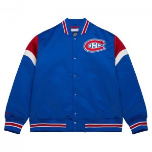 Chamarras Mitchell & Ness Heavyweight Satin Montreal Canadiens Hombre | 8263SFDWQ