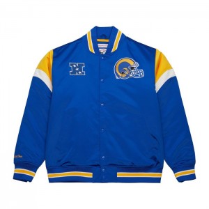 Chamarras Mitchell & Ness Heavyweight Satin Los Angeles Rams Hombre | 9483WBXYN