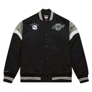 Chamarras Mitchell & Ness Heavyweight Satin Los Angeles Kings Hombre | 5904DEGWS