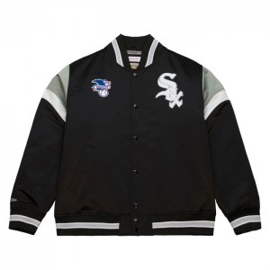 Chamarras Mitchell & Ness Heavyweight Satin Chicago White Sox Hombre | 2631YDGSK
