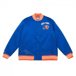 Chamarras Mitchell & Ness Heavyweight Satin New York Knicks Hombre | 1750OYMID