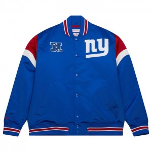 Chamarras Mitchell & Ness Heavyweight Satin New York Giants Hombre | 9186UANYD