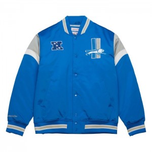 Chamarras Mitchell & Ness Heavyweight Satin Detroit Lions Hombre | 9710DXHON