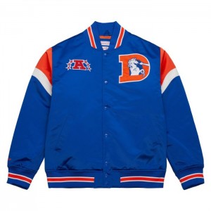 Chamarras Mitchell & Ness Heavyweight Satin Denver Broncos Hombre | 8549GQTUN