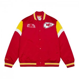 Chamarras Mitchell & Ness Heavyweight Satin Kansas City Chiefs Hombre | 2370RNYWA