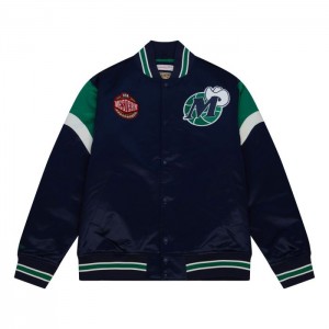 Chamarras Mitchell & Ness Heavyweight Satin Dallas Mavericks Hombre | 7415PCQGW