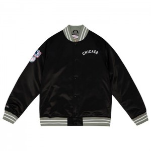 Chamarras Mitchell & Ness Heavyweight Satin Chicago White Sox Hombre | 5102ZVYMW