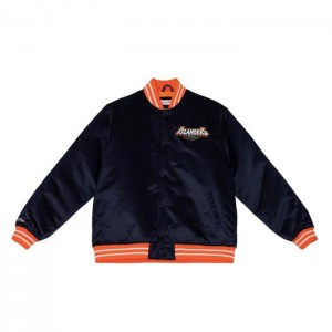 Chamarras Mitchell & Ness Heavyweight Satin New York Islanders Hombre | 8532TVPMG